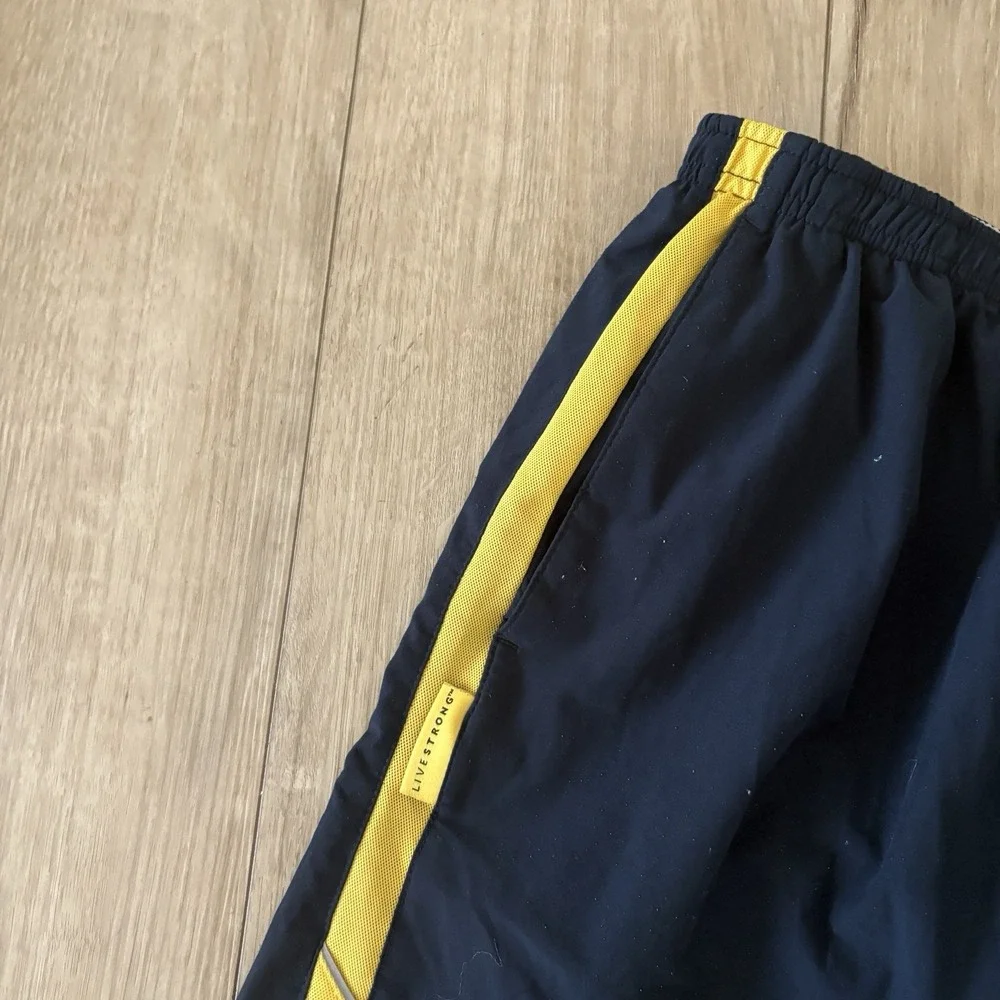 Nike Livestrong Woven Training Shorts Mens XXL Black Dri Fit Lined Stretch